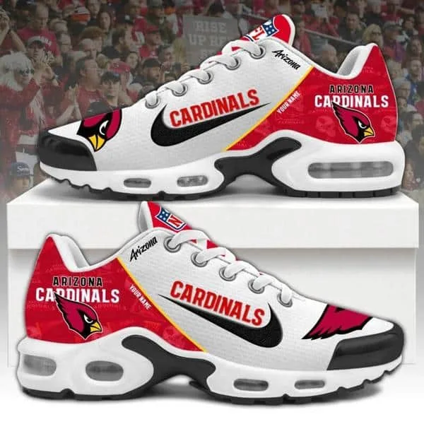 Arizona Cardinals  NFL Pattern Swoosh Custom Name Air Cushion Sport Shoes