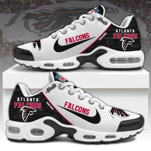 Atlanta Falcons  NFL Pattern Swoosh Custom Name Air Cushion Sport Shoes