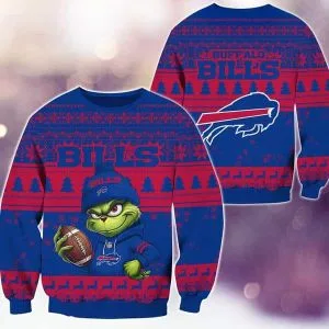 Buffalo Bills Christmas The Grinch Knitted Sweater