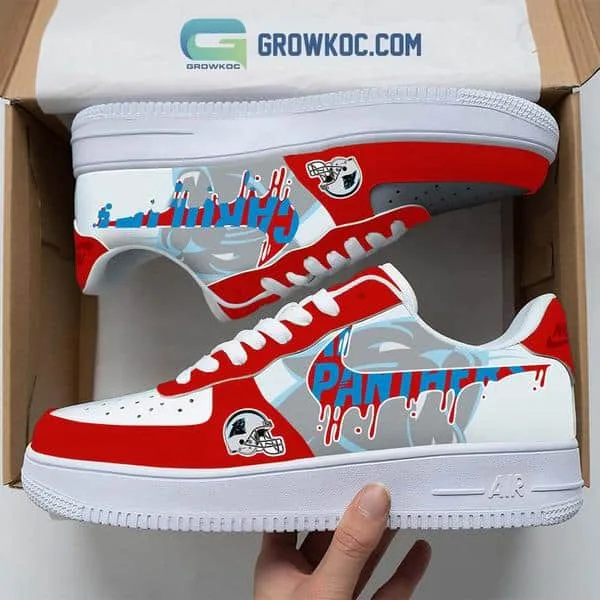Carolina Panthers  Team Logo Fan Air Force 1 Shoes