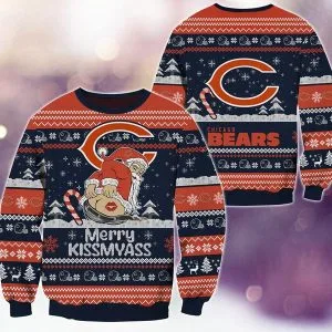 Chicago Bears Merrykissmyass Knitted Sweater