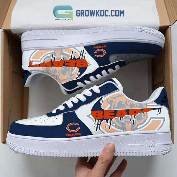 Chicago Bears  Team Logo Fan Air Force 1 Shoes