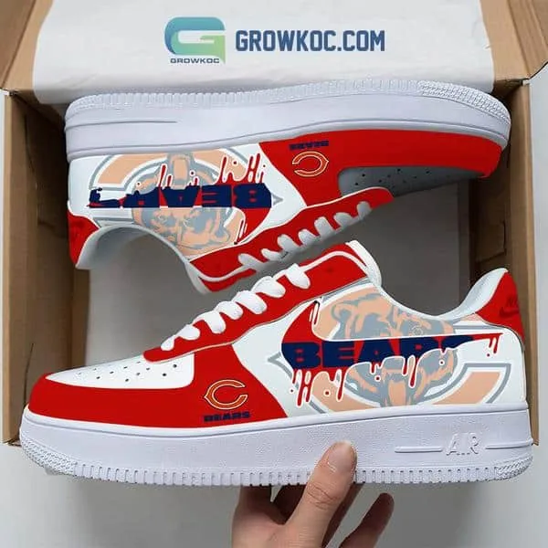 Chicago Bears  Team Logo Fan Air Force 1 Shoes