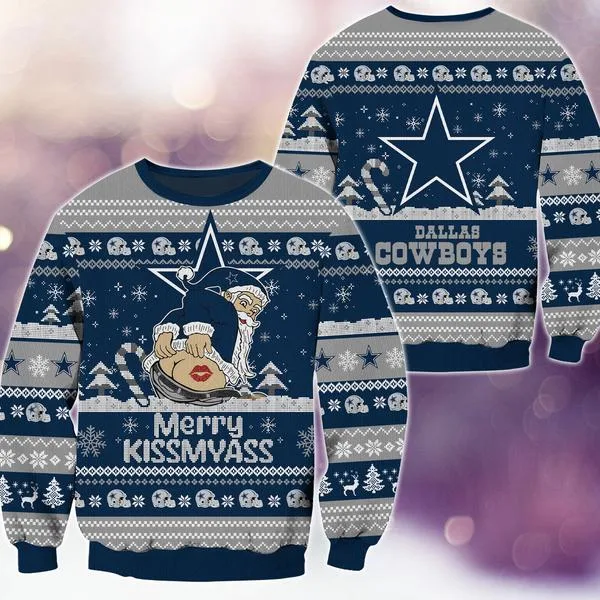 Dallas Cowboys Merrykissmyass Knitted Sweater