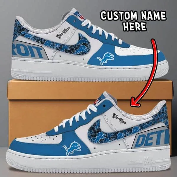 Detroit Lions  New Collection Trending Air Force 1 Personalized