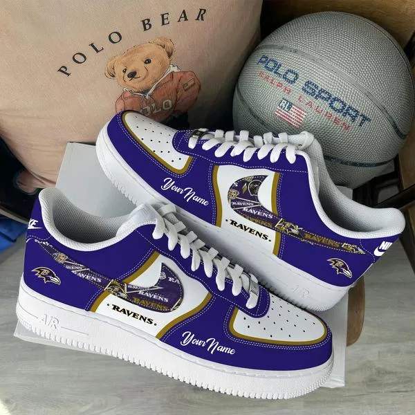 Baltimore Ravens  New  Air Force 1 Personalized - Image 2