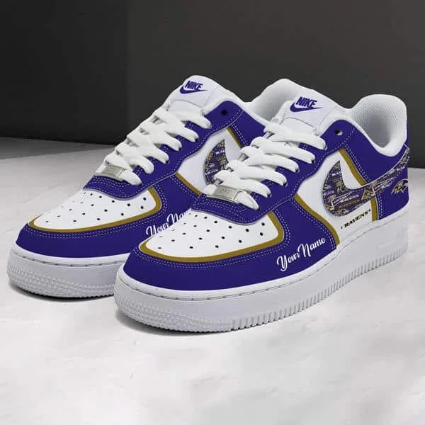 Baltimore Ravens  New  Air Force 1 Personalized - Image 3
