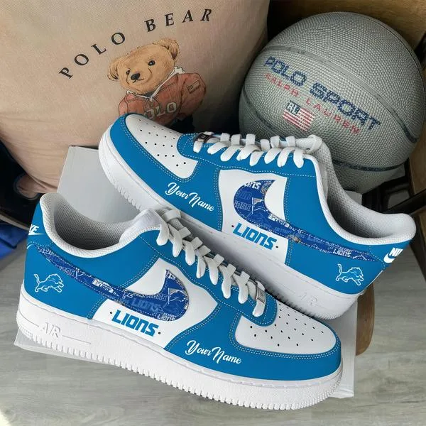 Detroit Lions  New  Air Force 1 Personalized - Image 2