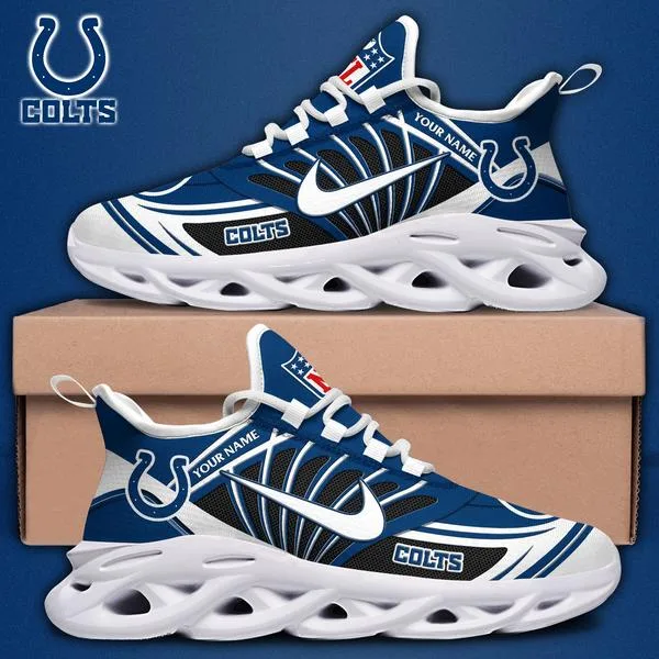 Indianapolis Colts Custom Name Max Soul Shoes - Image 2