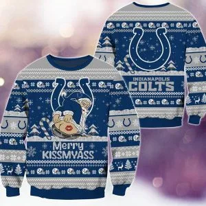 Indianapolis Colts Merrykissmyass Knitted Sweater