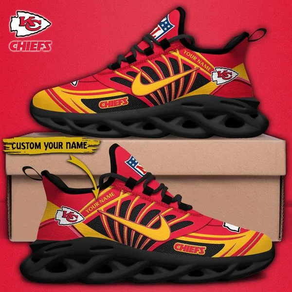 Kansas City Chiefs Custom Name Max Soul Shoes