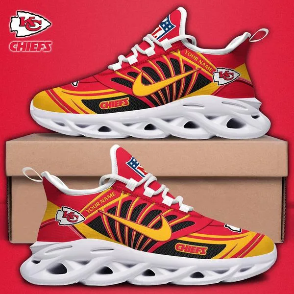 Kansas City Chiefs Custom Name Max Soul Shoes - Image 2