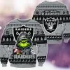 Las Vegas Raiders Christmas Grinch M2 Knitted Sweater