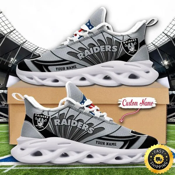 Las Vegas Raiders Custom Name Max Soul Shoes
