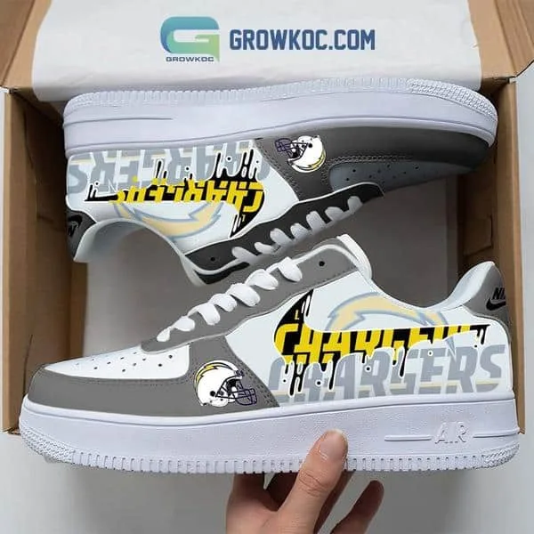 Los Angeles Chargers  Team Logo Fan Air Force 1 Shoes