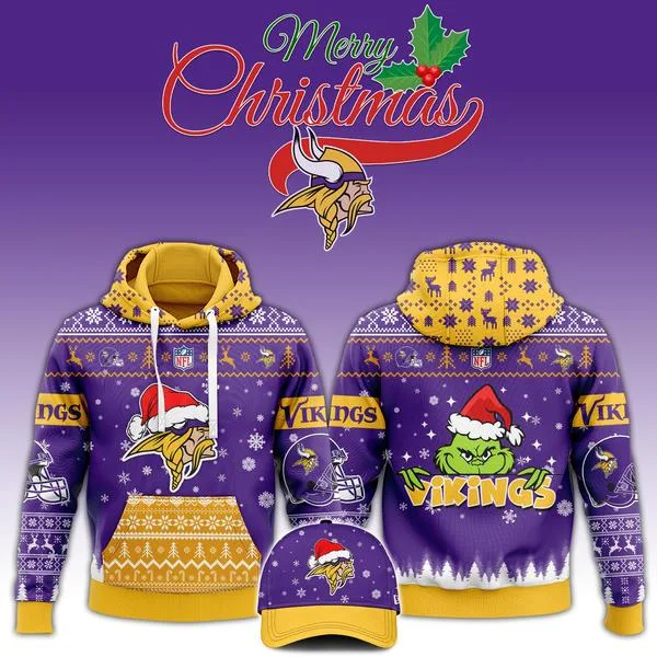 Minnesota Vikings 2025 Christmas Limited Edition Hoodie