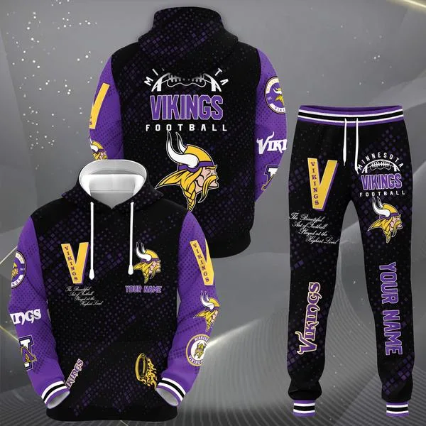 Minnesota Vikings Hoodie And Sweatpants 2025