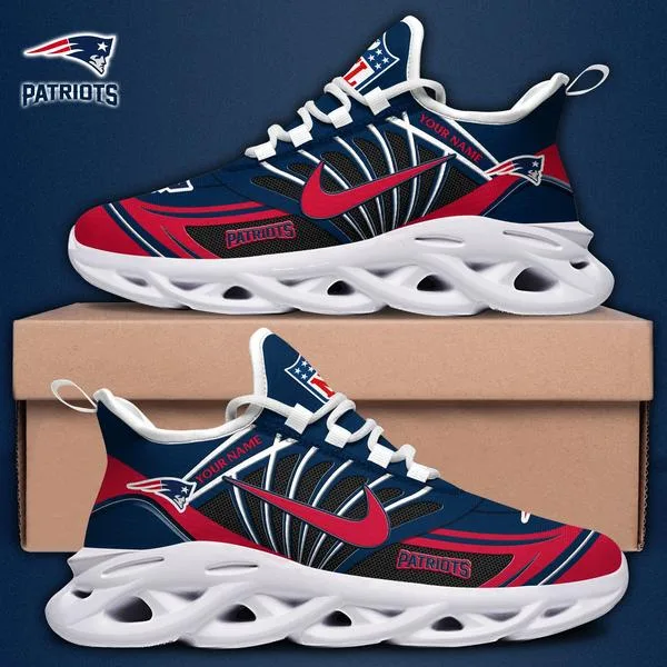 New England Patriots Custom Name Max Soul Shoes - Image 2