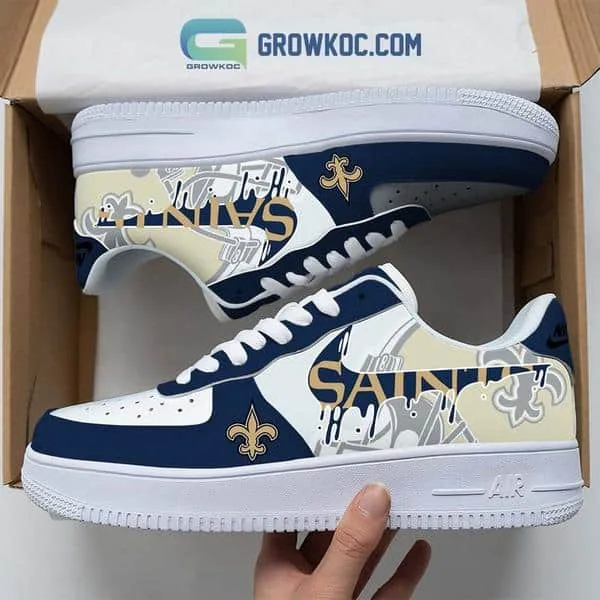 New Orleans Saints  Team Logo Fan Air Force 1 Shoes