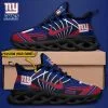New York Giants Custom Name Max Soul Shoes