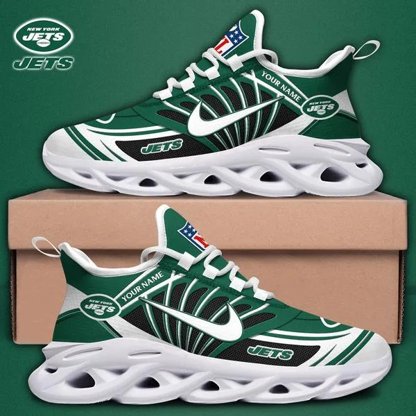New York Jets Custom Name Max Soul Shoes - Image 2