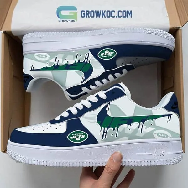 New York Jets  Team Logo Fan Air Force 1 Shoes