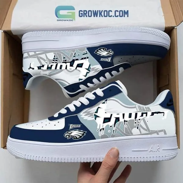 Philadelphia Eagles  Team Logo Fan Air Force 1 Shoes