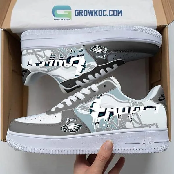 Philadelphia Eagles  Team Logo Fan Air Force 1 Shoes