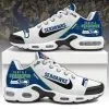 Seattle Seahawks  NFL Pattern Swoosh Custom Name Air Cushion Sport Shoes