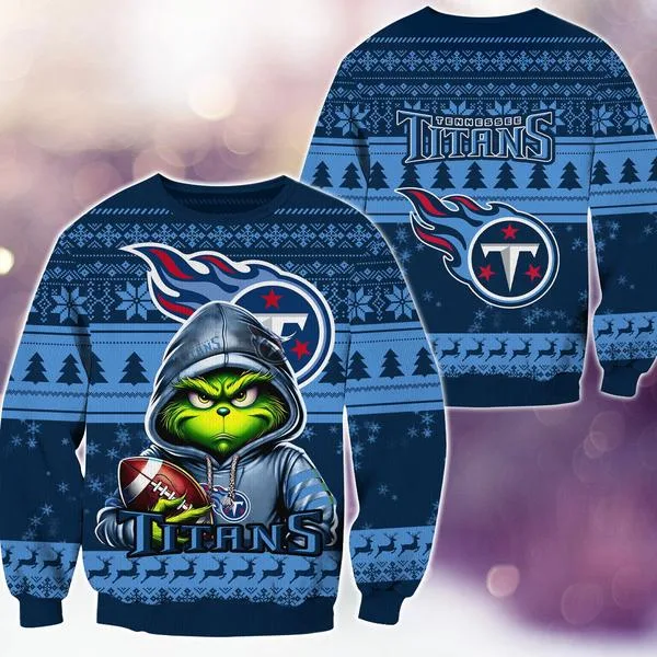 Tennessee Titans Christmas Grinch M2 Knitted Sweater