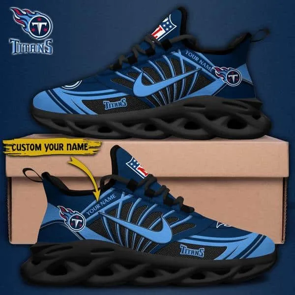 Tennessee Titans Custom Name Max Soul Shoes