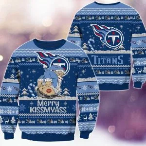 Tennessee Titans Merrykissmyass Knitted Sweater
