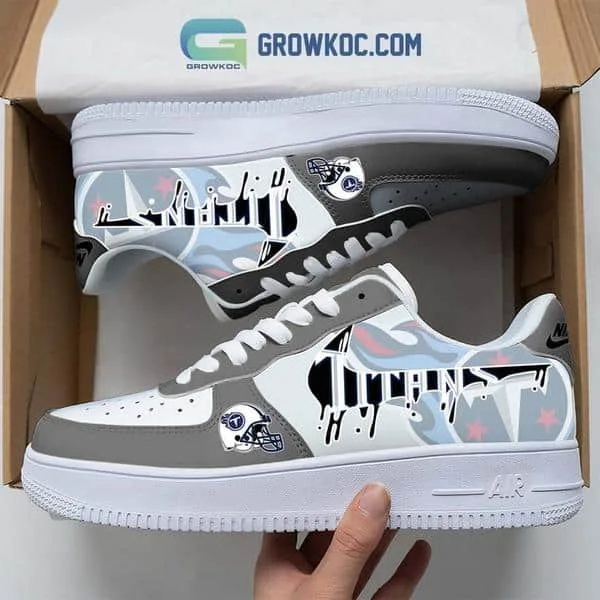 Tennessee Titans  Team Logo Fan Air Force 1 Shoes