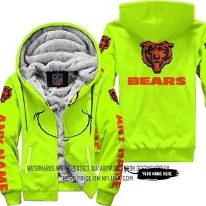 The Grinch - Limited Edition - Chicago Bears - Fleece Zip Hoodie