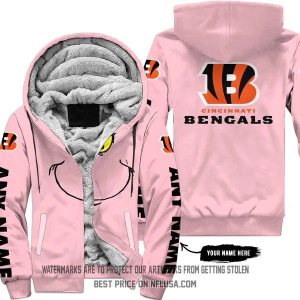 The Grinch - Limited Edition - Cincinnati Bengals - Fleece Zip Hoodie