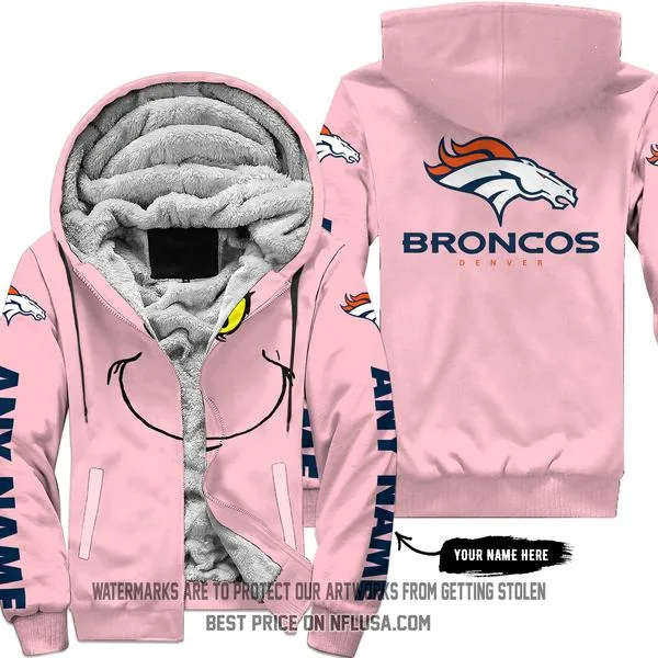 The Grinch - Limited Edition - Denver Broncos - Fleece Zip Hoodie