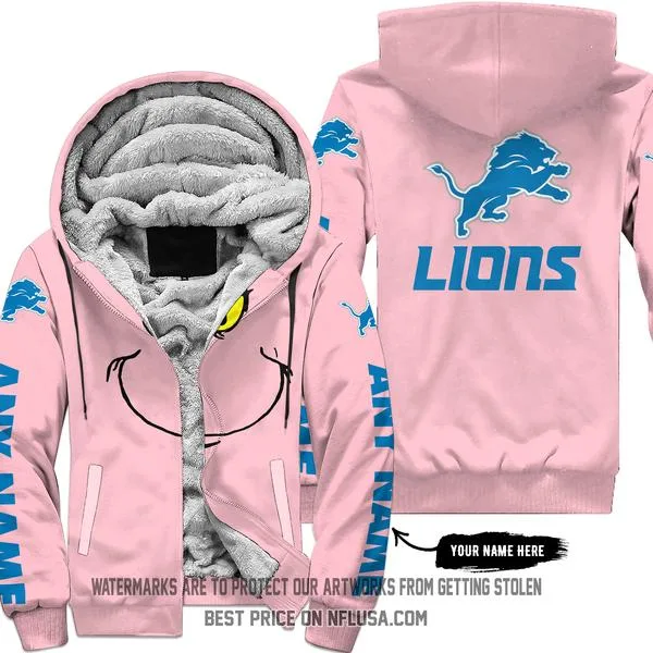 The Grinch - Limited Edition - Detroit Lions - Fleece Zip Hoodie