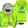 The Grinch - Limited Edition - Detroit Lions - Fleece Zip Hoodie