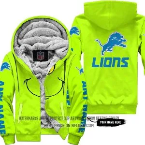 The Grinch - Limited Edition - Detroit Lions - Fleece Zip Hoodie