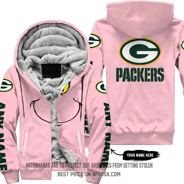 The Grinch - Limited Edition - Green Bay Packers - Fleece Zip Hoodie