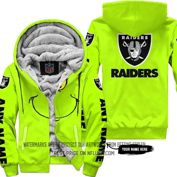 The Grinch - Limited Edition - Las Vegas Raiders - Fleece Zip Hoodie