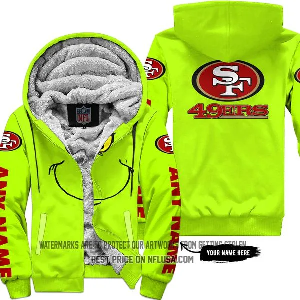 The Grinch - Limited Edition - San Francisco 49ers - Fleece Zip Hoodie