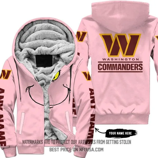The Grinch - Limited Edition - Washington Commanders - Fleece Zip Hoodie