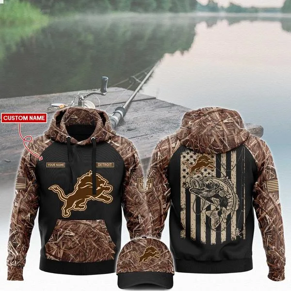 Detroit Lions NFL x Fishing - Black