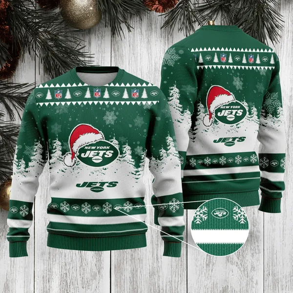 NYJ Knit Pattern Ugly Christmas Sweater SW004 NF