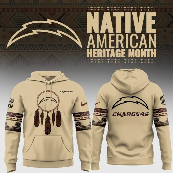 LA Chargers Native American Hoodie