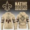 NO Saints Native American Hoodie