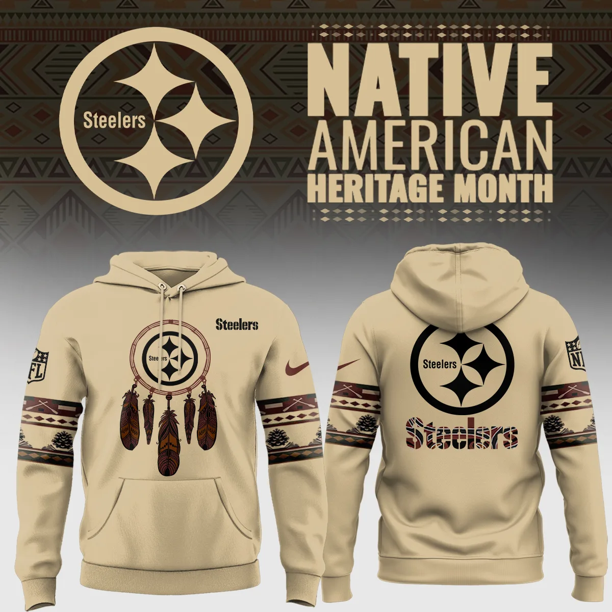 P’Steelers Native American Hoodie