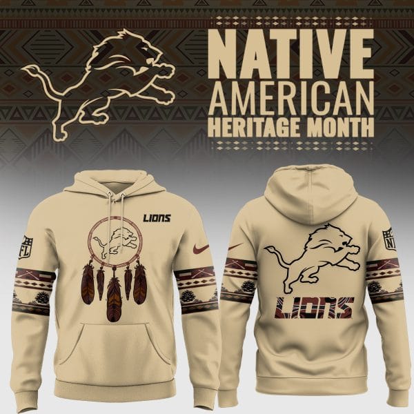 Detroit Lions native american Hoodie