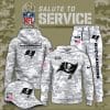 Tampa Bay Buccaneers 2025 Salute to Service Club Fleece Pullover Arctic Camo Hoodie